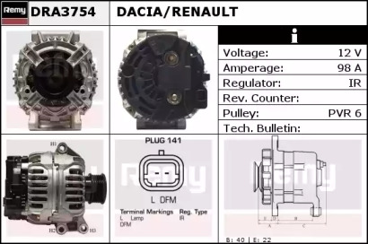 Генератор REMY DRA3754