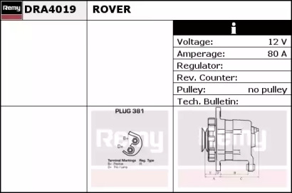 Генератор REMY DRA4019