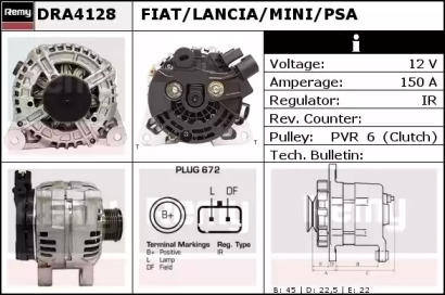 Генератор REMY DRA4128