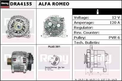 Генератор REMY DRA4155