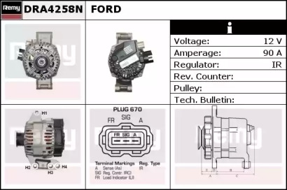 Генератор REMY DRA4258N