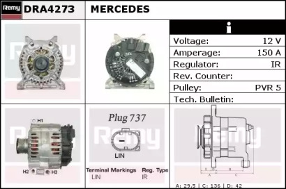 Генератор REMY DRA4273