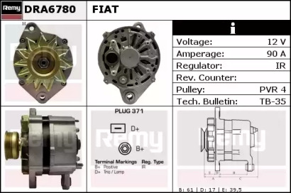 Генератор REMY DRA6780