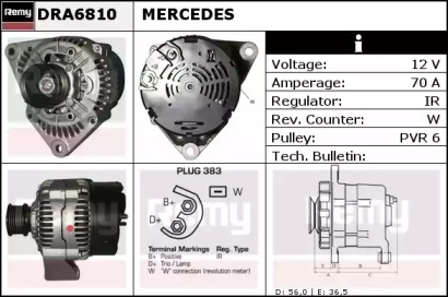 Генератор REMY DRA6810