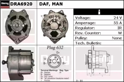 Генератор REMY DRA6920