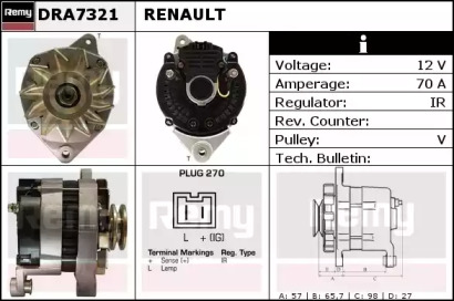 Генератор REMY DRA7321