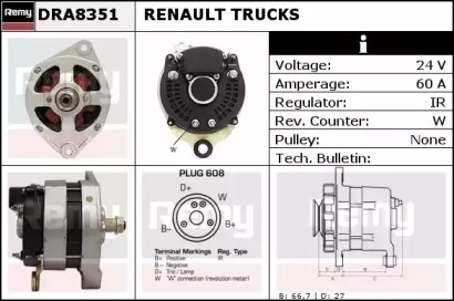 Генератор REMY DRA8351