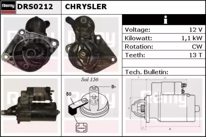 Стартер REMY DRS0212