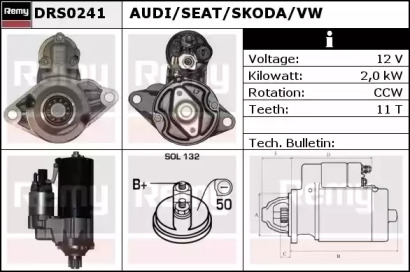 Стартер REMY DRS0241