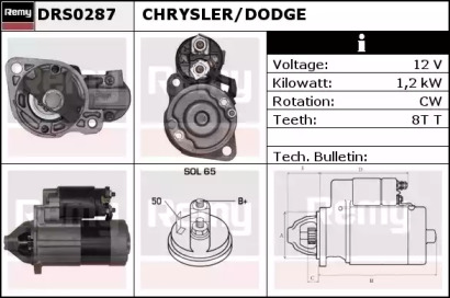 Стартер REMY DRS0287