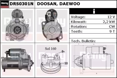 Стартер REMY DRS0301N