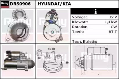 Стартер REMY DRS0906