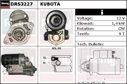 Стартер REMY DRS3227
