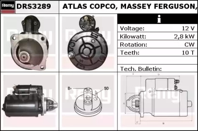 Стартер REMY DRS3289