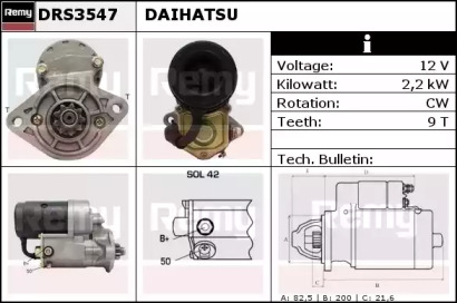 Стартер REMY DRS3547