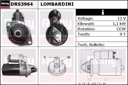 Стартер REMY DRS3964