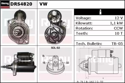 Стартер REMY DRS4820