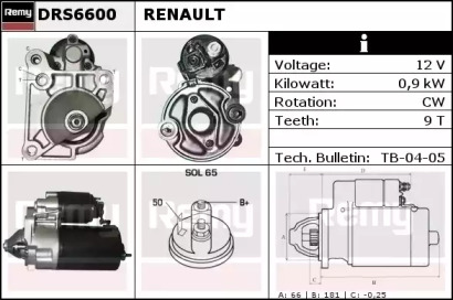 Стартер REMY DRS6600