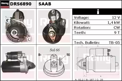 Стартер REMY DRS6890