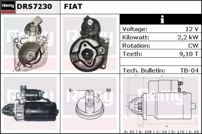 Стартер REMY DRS7230