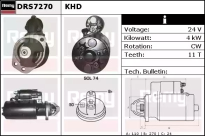 Стартер REMY DRS7270