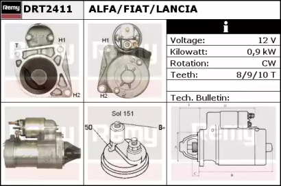 Стартер REMY DRT2411