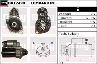 Стартер REMY DRT2490