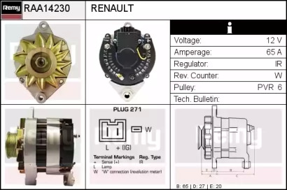 Генератор REMY RAA14230