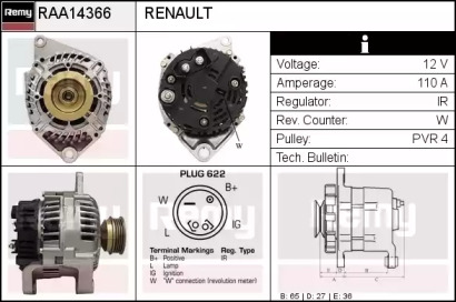 Генератор REMY RAA14366