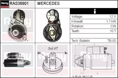 Стартер REMY RAS38901