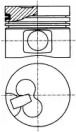 Поршень NÜRAL 87-306700-10