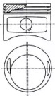 Поршень NÜRAL 87-179711-10