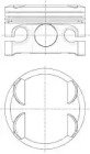 Поршень NÜRAL 87-422200-10