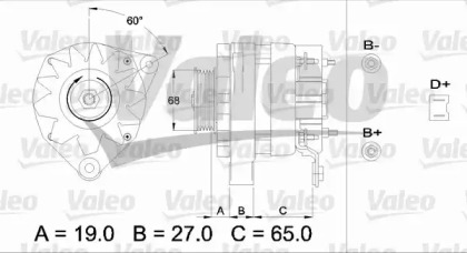 Генератор VALEO 433441