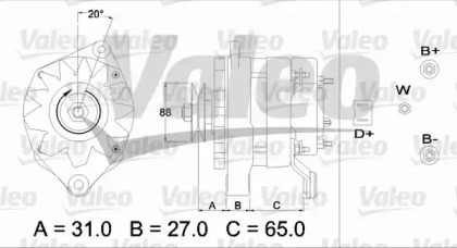 Генератор VALEO 433453