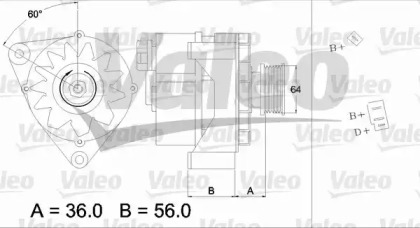 Генератор VALEO 436120