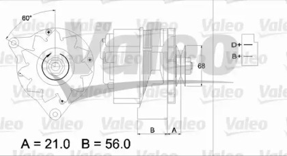 Генератор VALEO 436126