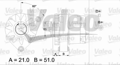 Генератор VALEO 436130