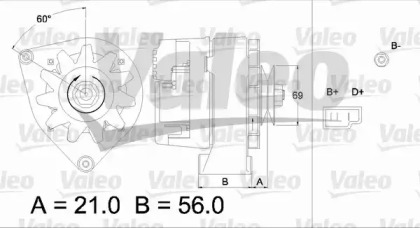 Генератор VALEO 436146