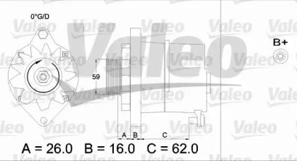 Генератор VALEO 436243