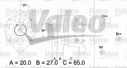 Генератор VALEO 436371