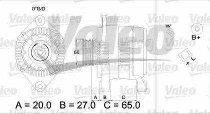 Генератор VALEO 436382