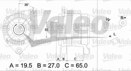 Генератор VALEO 436384