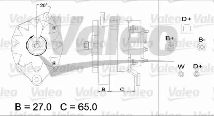 Генератор VALEO 436413