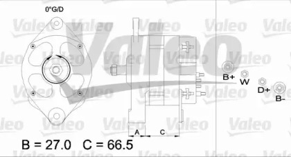 Генератор VALEO 436434