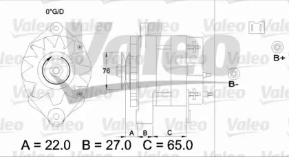 Генератор VALEO 436452