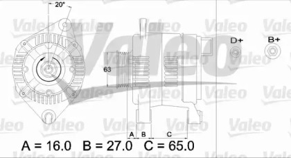 Генератор VALEO 436475