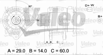 Генератор VALEO 436484