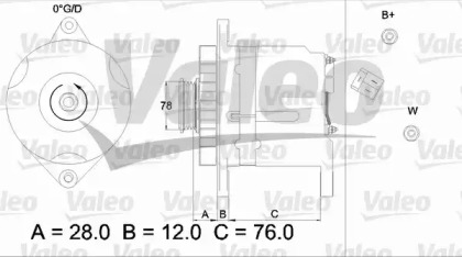 Генератор VALEO 436512