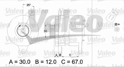 Генератор VALEO 436540